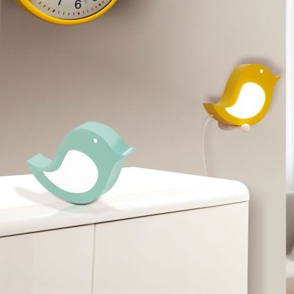 Eglo 96853 - Aplique de parede infantil SPARINO LED/4,2W/230V verde