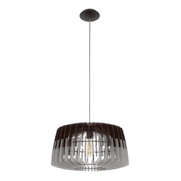 Eglo 96956 - Lustre suspenso com cabo ARTANA 1xE27/60W/230V cinzento/preto 480mm