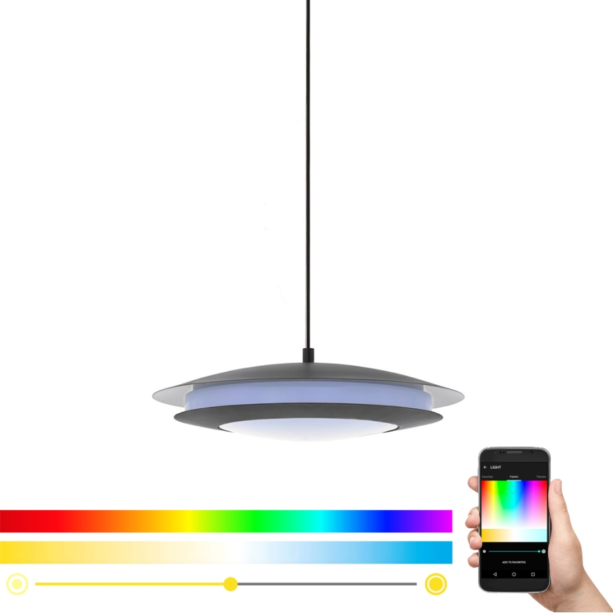 Eglo 96979 - Candeeiro pendente LED RGB MONEVA-C LED/27W/230V