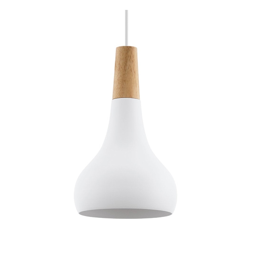 Eglo - Iluminação suspensa 1xE27/60W/230V d. 18 cm branco
