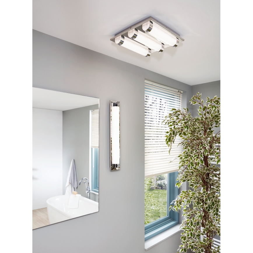 Eglo - Aplique de parede LED para casa de banho, 19 W, 230 V, IP44