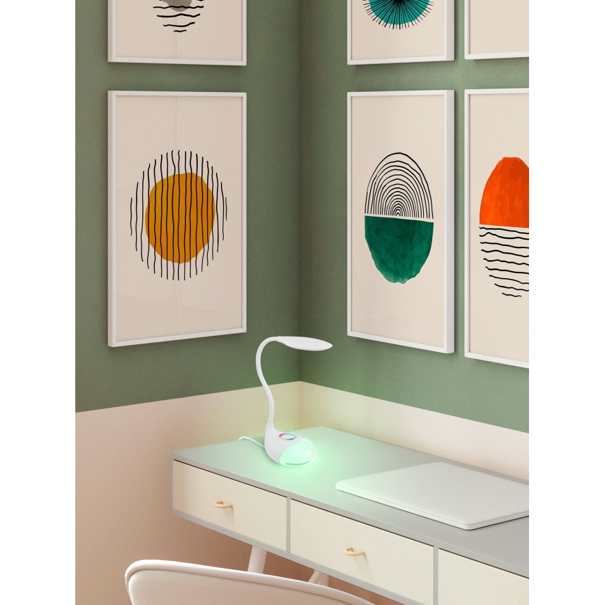 Eglo - Candeeiro de mesa dimerizável LED/2,2W+0,3W/230V RGB