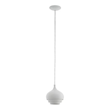Eglo 97212 - Lustre suspenso com cabo CAMBORNE 1xE27/60W/230V branco diâmetro 190 mm