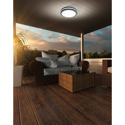 Eglo 97237 - Plafon LED dimerizável para casa de banho LOCANA-C LED/14W/230V IP44 antracite