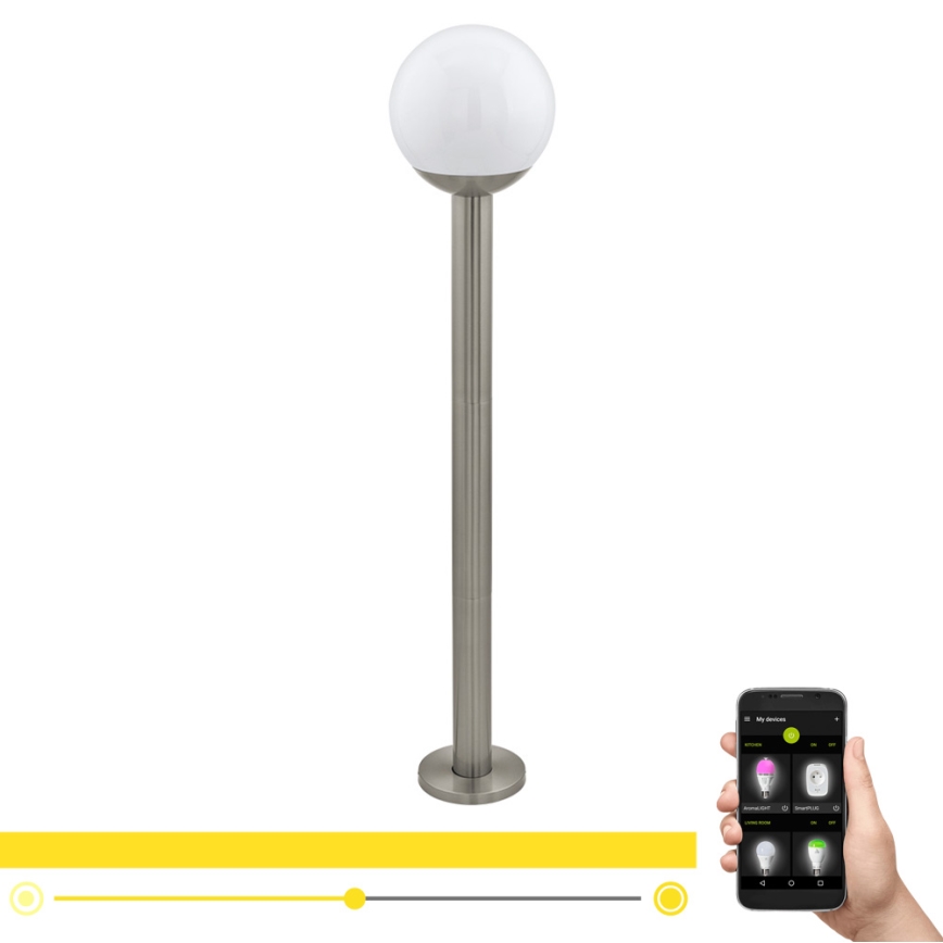 Eglo 97249 - Luminária LED de exterior dimerizável NISIA-C 1xE27/9W/230V 980 mm IP44