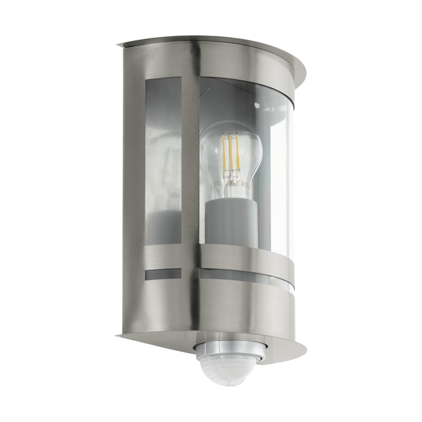 Eglo - Luz de parede de exterior com sensor 1xE27/60W/230V IP44