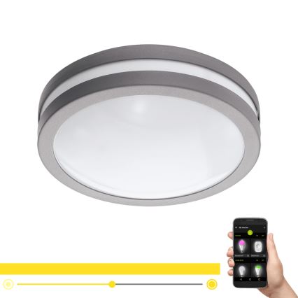 Eglo 97299 - Luminária LED regulável para casa de banho LOCANA-C LED/14W prata IP44