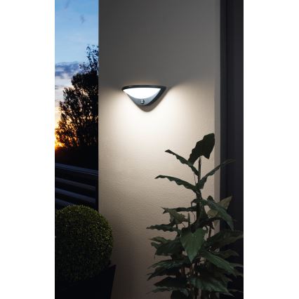 Eglo 97312 - LED Iluminação de parede exterior com sensor BELCREDA LED/9,3W/230V IP44