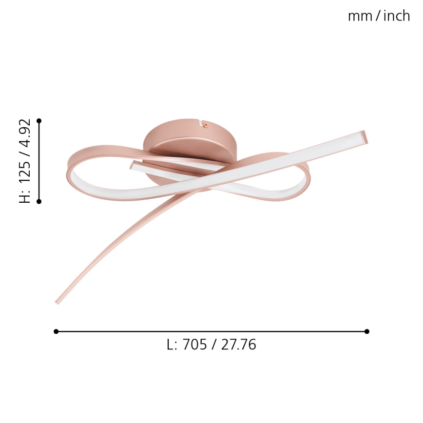 Eglo - Candelabro integrado LED 2xLED/11W/230V