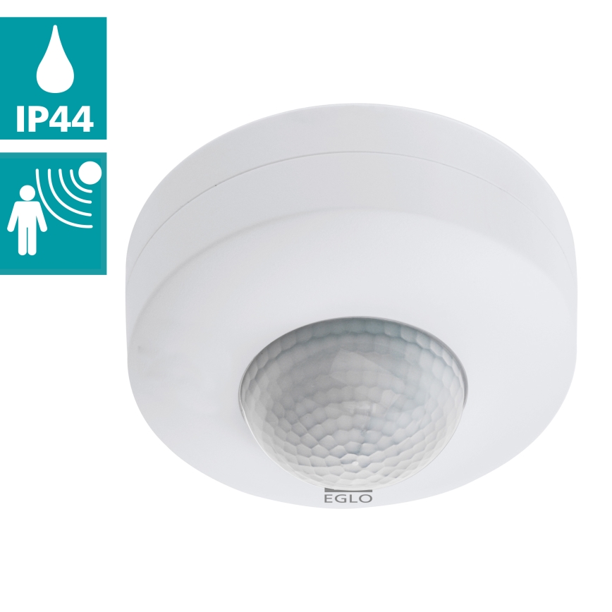 Eglo - Sensor de movimento e crepuscular para exterior 12 m branco IP44