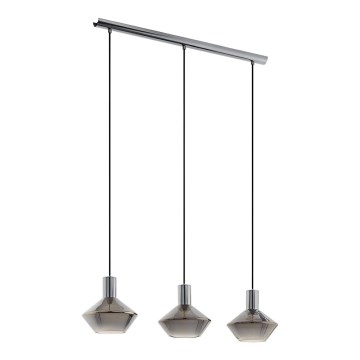 Eglo 97424 - Lustre suspenso PONZANO 3xE27/60W/230V
