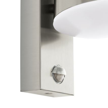Eglo 97453 - Aplique de parede exterior com sensor CALDIERO, 1xE27/10W/230V, IP44