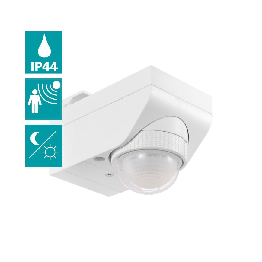 Eglo 97466 - Sensor exterior de movimento e crepúsculo DETECT ME 4, alcance 12 m, branco, IP44