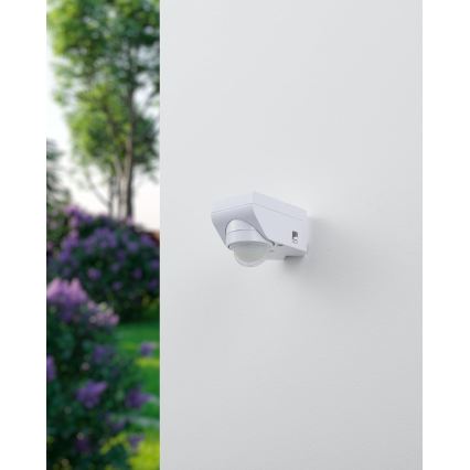 Eglo 97466 - Sensor exterior de movimento e crepúsculo DETECT ME 4, alcance 12 m, branco, IP44