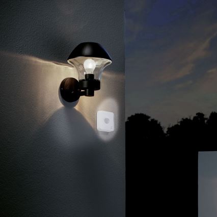 Eglo - Sensor exterior de movimento e crepúsculo CONNECT SENSOR 12 m 3xAA branco IP44