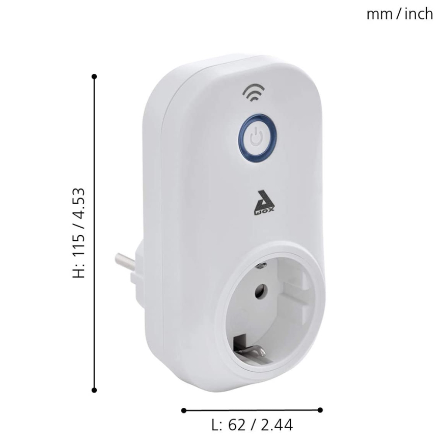 Eglo - Tomada inteligente Connect ficha 2300W SCHUKO