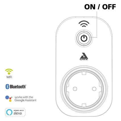 Eglo - Tomada inteligente Connect ficha 2300W SCHUKO