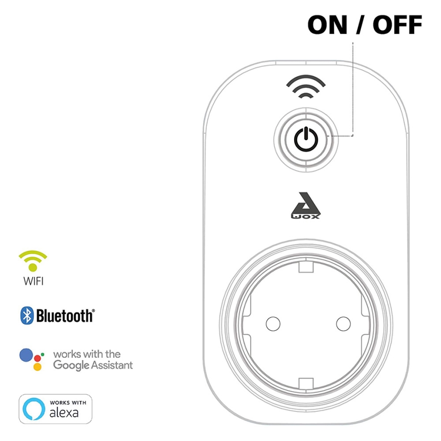 Eglo - Tomada inteligente Connect ficha 2300W SCHUKO