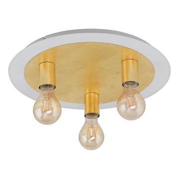 Eglo 97492 - Candeeiro de teto LED PASSANO 3xE27/4W/230V dourado