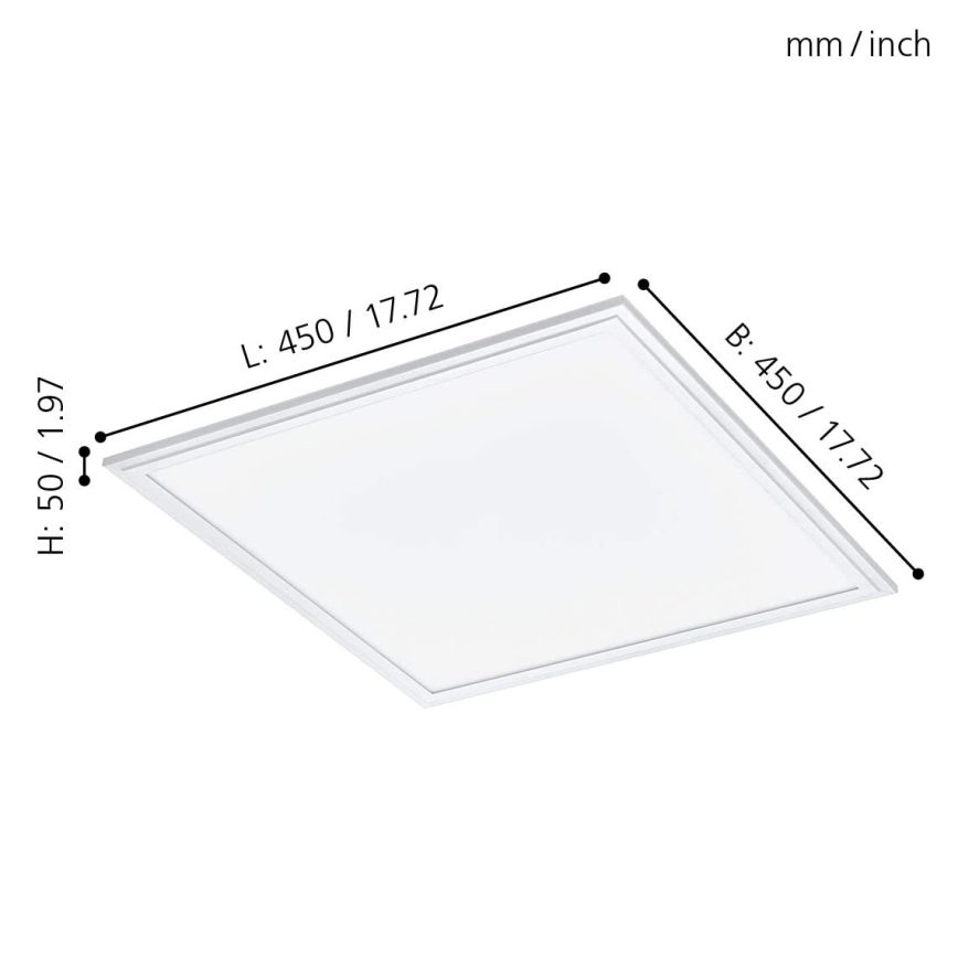 Eglo - Luminária LED RGB Regulável SALOBRENA-C 1xLED/24W/230V + comando à distância