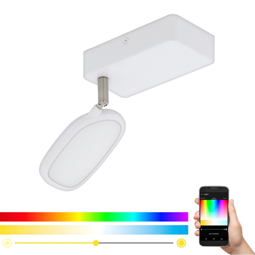 Eglo - Luminária de Teto LED RGB PALOMBARE-C 1xLED/5W/230V