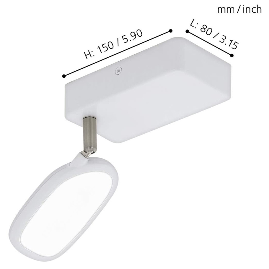 Eglo - Luminária de Teto LED RGB PALOMBARE-C 1xLED/5W/230V