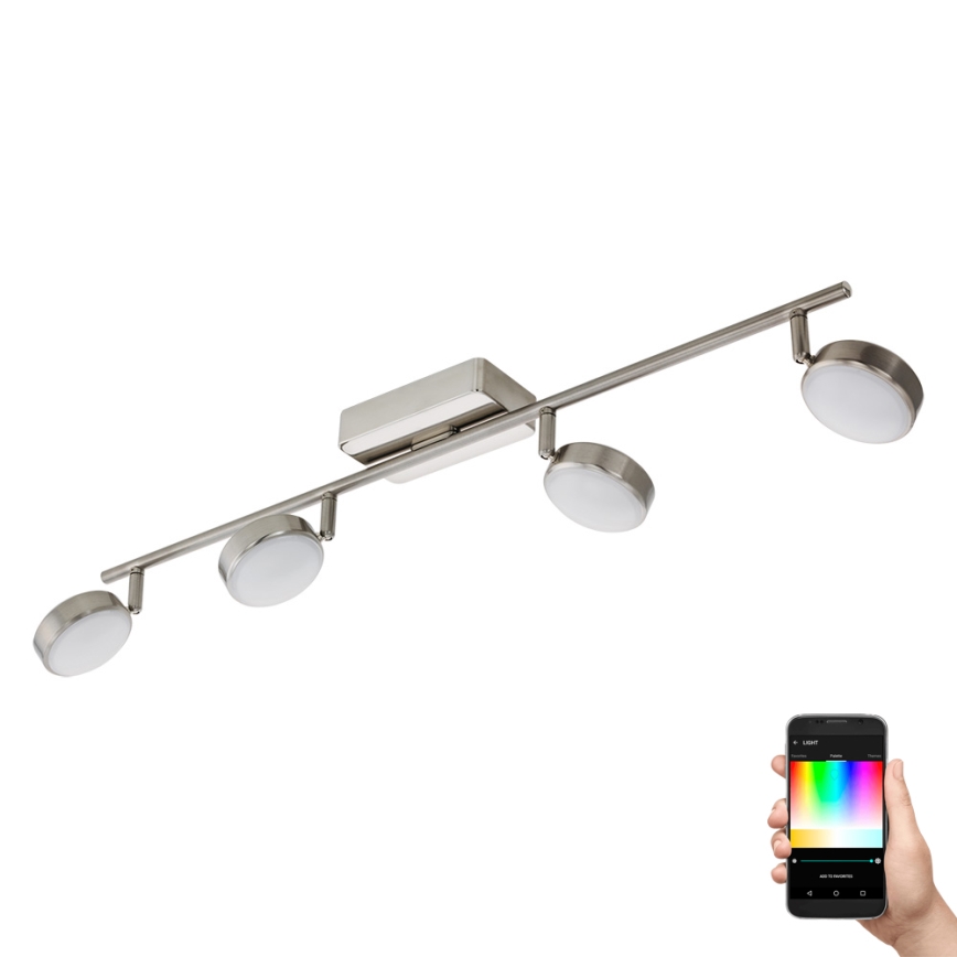 Eglo - LED RGB Foco com regulação CORROPOLI-C 4xLED/5W/230V