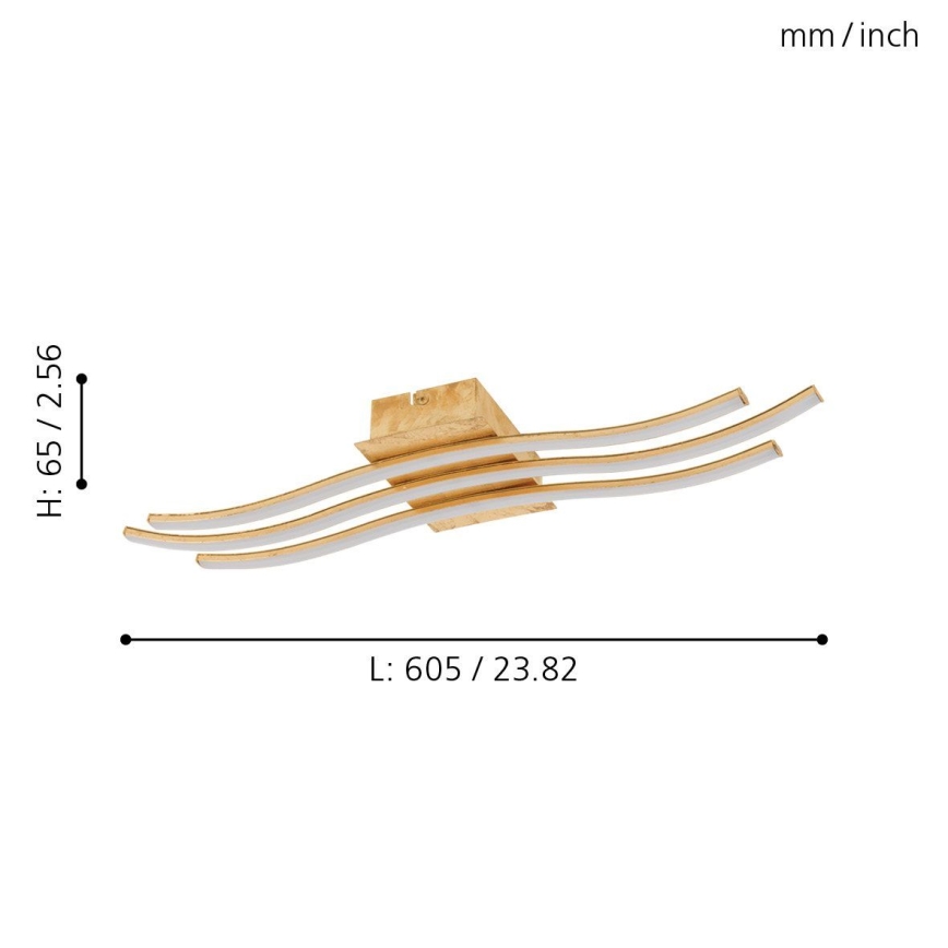 Eglo 97743 - Candeeiro de tecto de sobrepor LED MIRAFLORES 3xLED/8,6W/230V