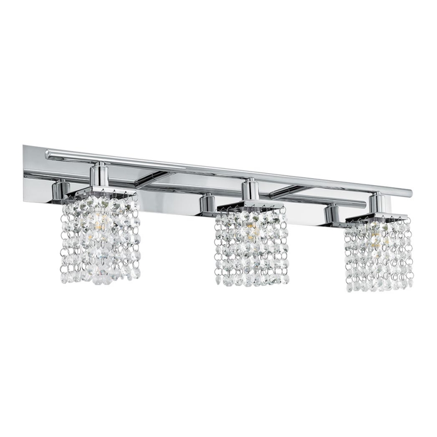 Eglo 97748 - Iluminação de parede de casa de banho de cristal LED AREQUITO 3xG9/3W/230V IP44