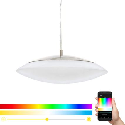 Eglo 97812 - LED RGB regulável, lustre pendente em cabo FRATTINA-C 1xLED/27W/230V