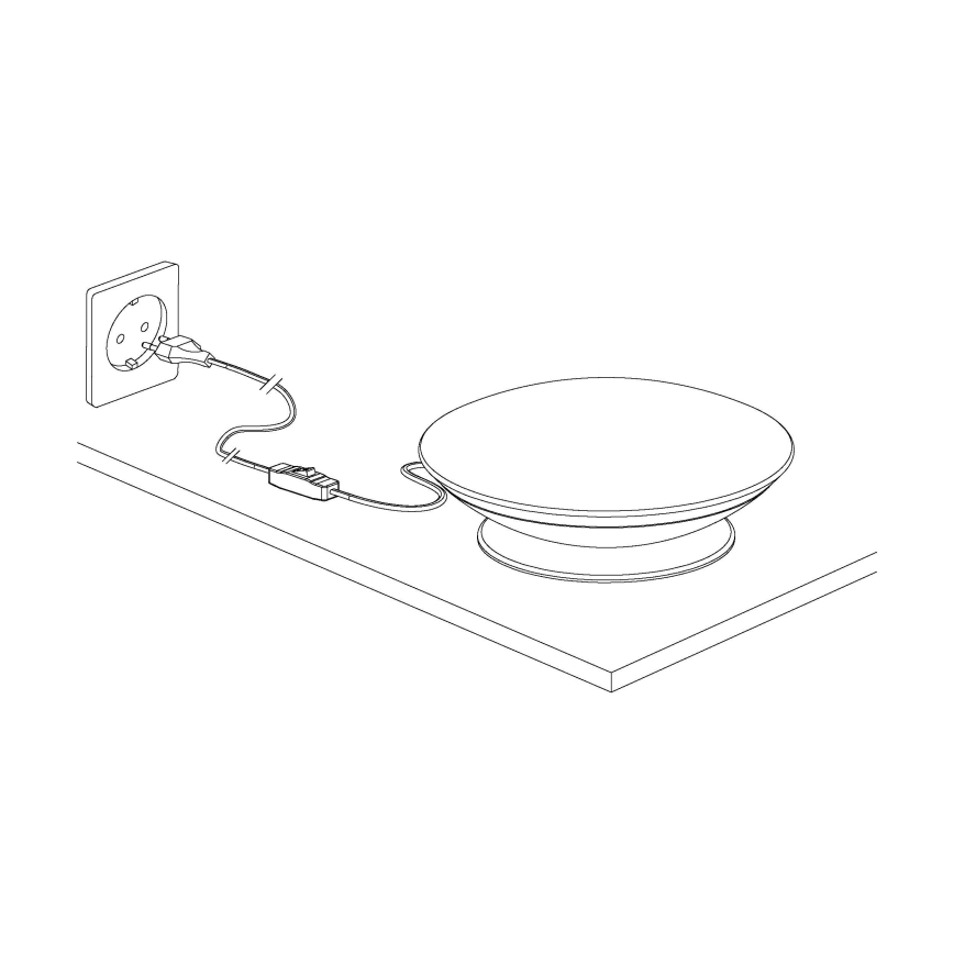 Eglo 97813 - Candeeiro de mesa LED RGB regulável FRATTINA-C LED/18W/230V