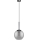 Eglo 97847 - Lustre suspenso com cabo TINDARI 1xE27/28W/230V preto/fumê