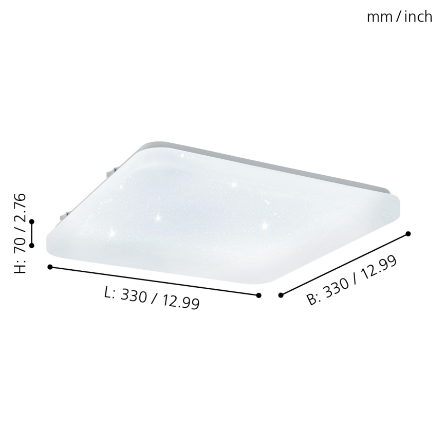 Eglo - Luminária de teto LED/14,6W/230V