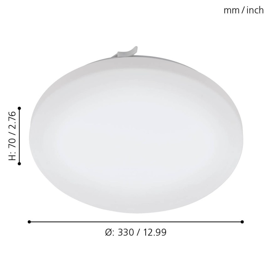 Eglo - Luminária de teto para casa de banho LED/14,6W/230V IP44