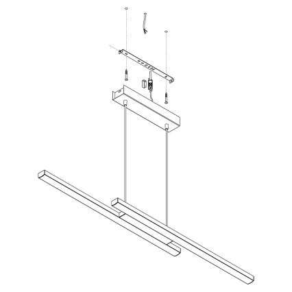 Eglo - Lustre pendente LED RGB regulável com cabo FRAIOLI-C LED/34W/230V