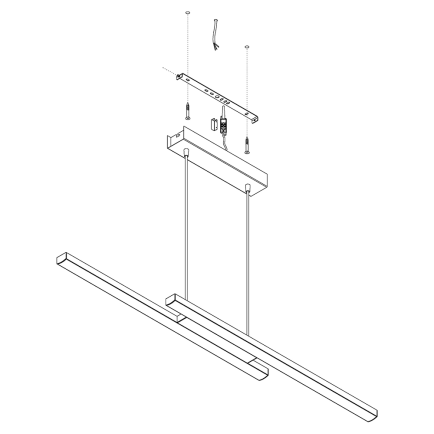 Eglo - Lustre pendente LED RGB regulável com cabo FRAIOLI-C LED/34W/230V