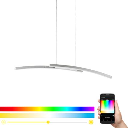 Eglo 97911 - Lustre suspenso por cabo LED RGB dimerizável FRAIOLI-C LED/34W/230V