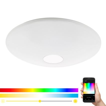 Eglo 97918 - Iluminação de teto LED RGB com regulação TOTARI-C LED/34W/230V + comando