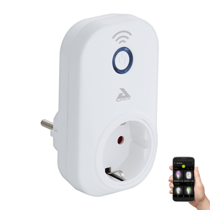 Eglo - Tomada inteligente Connect ficha PLUS 2300W SCHUKO Bluetooth