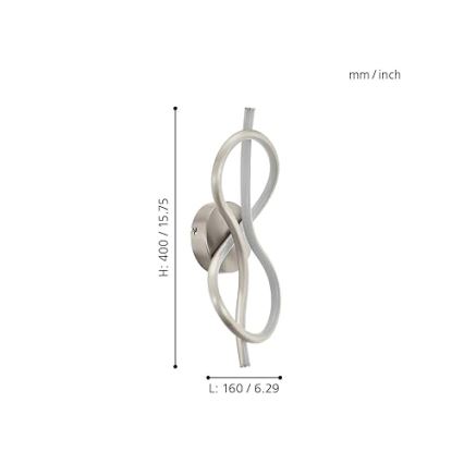 Eglo - Luz de parede LED LED/10W/230V