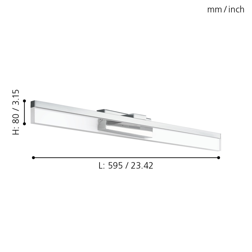 Eglo - Luz de parede LED LED/10W/230V IP44