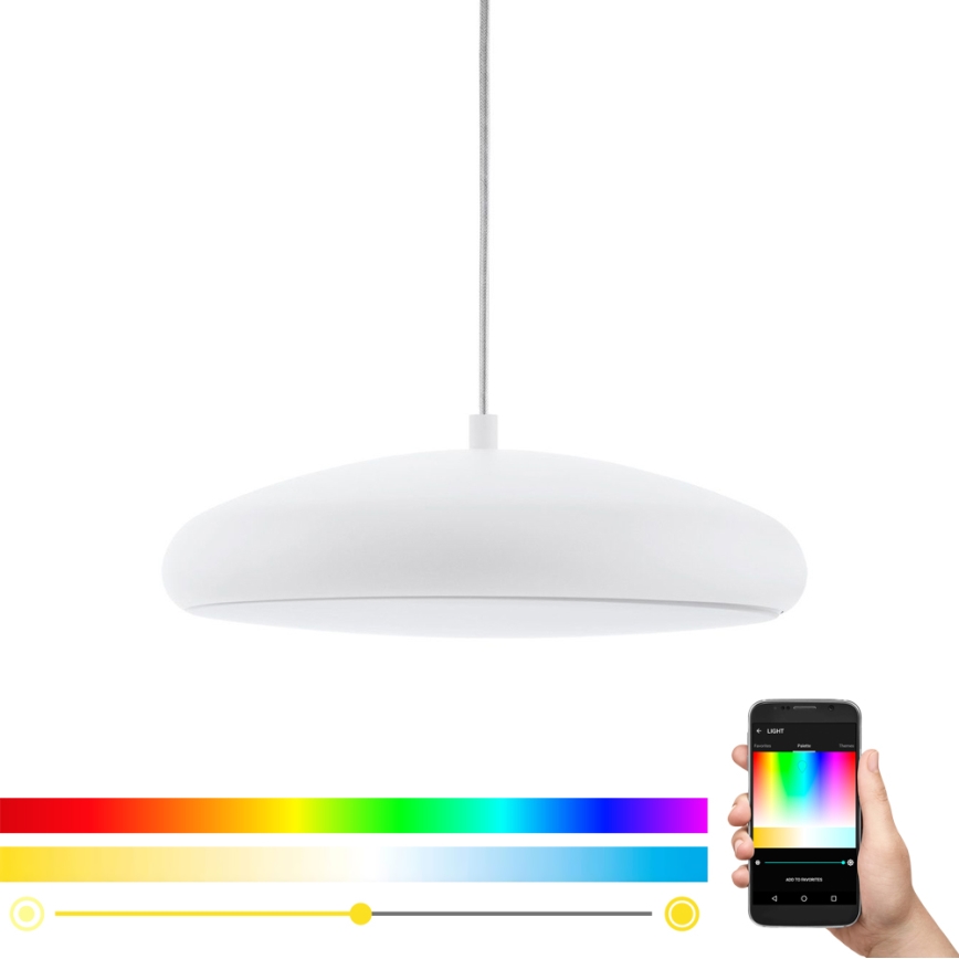 Eglo 98046 - LED RGB Lustre dimerizável suspenso por cabo RIODEVA-C LED/27W/230V
