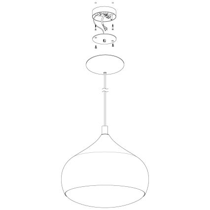 Eglo 98047 - Lustre pendente em cabo LED RGBW dimerizável COMBA-C LED/18W/230V