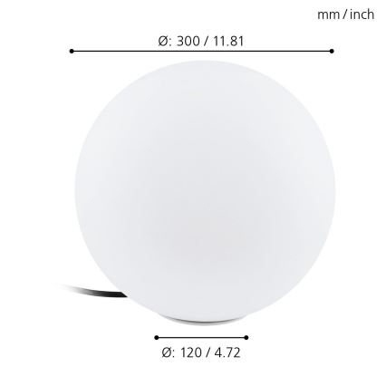 Eglo 98105 - Candeeiro exterior LED RGBW MONTEROLO-C LED/9W/230V IP65 Ø300 mm
