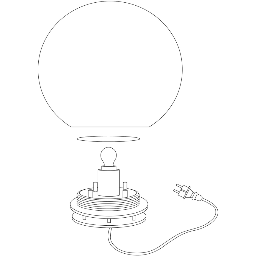 Eglo 98105 - Lâmpada exterior LED RGBW MONTEROLO-C 1xLED/9W/230V IP65 Ø300