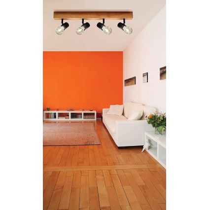 Eglo - Focos de luz TOWNSHEND 4xE27/60W/230V