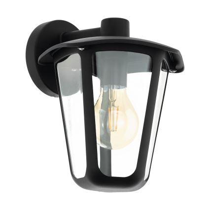 Eglo - Luz de parede de exterior 1xE27/60W/230V preto antigo IP44