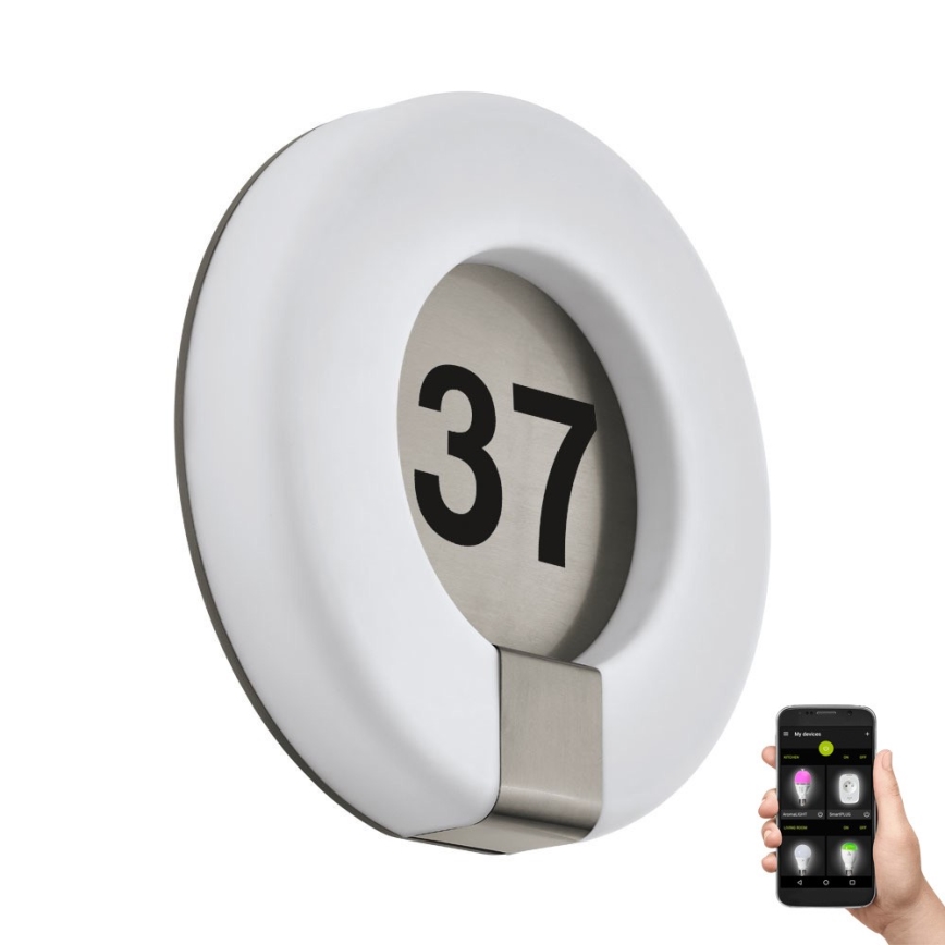 Eglo 98145 - Número de casa LED regulável MARCHESA-C LED/15W/230V IP44