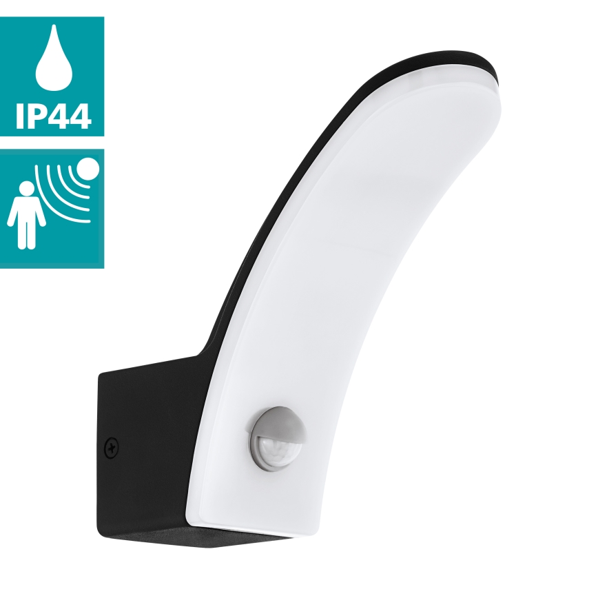 Eglo - Luz de parede LED de exterior com sensor LED/11W/230V IP44