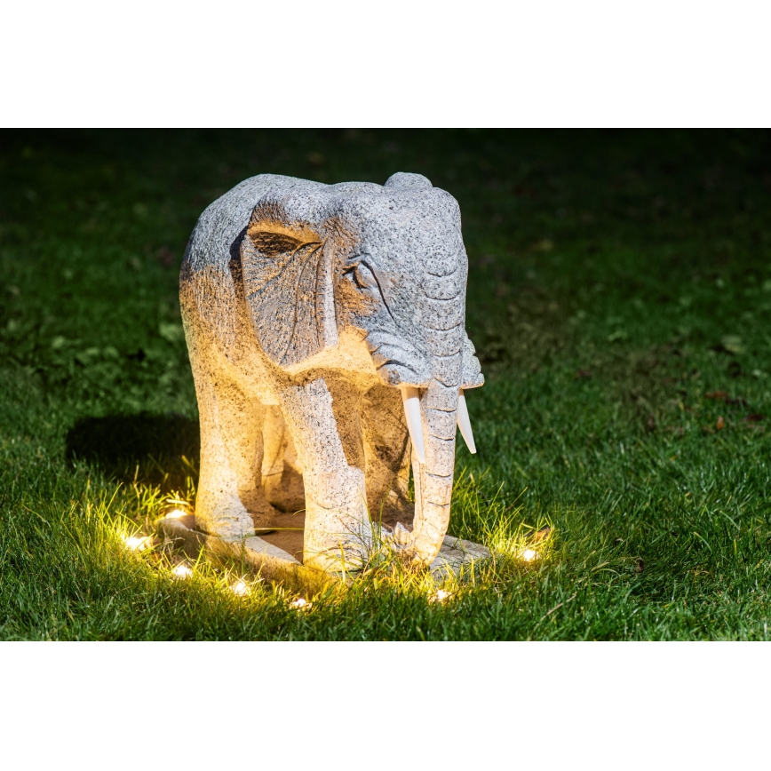 Eglo - Corrente decorativa exterior LED 9xLED 10m IP65 branco quente